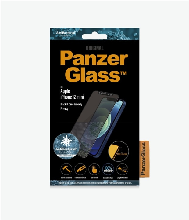 PanzerGlass P2710 Skärmskydd iPhone 12 Mini i gruppen SMARTPHONE & SURFPLATTOR / Mobilskydd / Apple / iPhone 12 Mini / Skärmskydd hos TP E-commerce Nordic AB (A15469)