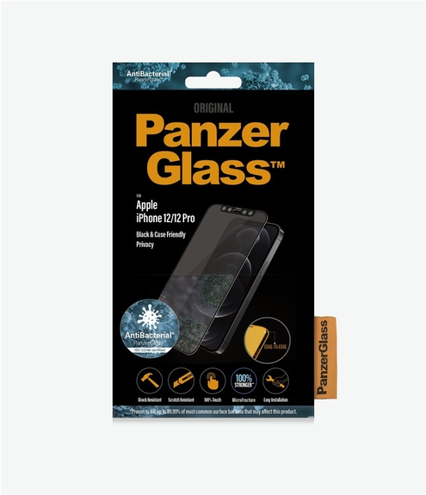 PanzerGlass P2711 Skärmskydd iPhone 12/12 Pro i gruppen SMARTPHONE & SURFPLATTOR / Mobilskydd / Apple / iPhone 12/12 Pro / Skärmskydd hos TP E-commerce Nordic AB (A15470)