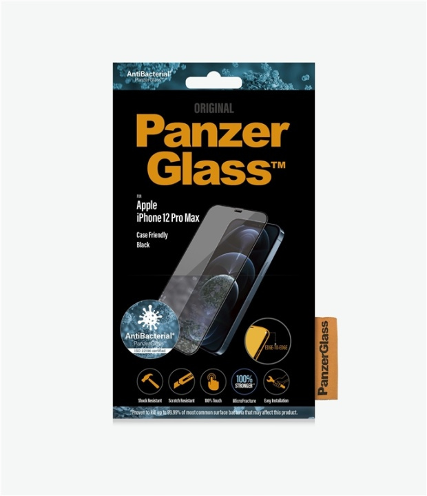 PanzerGlass 2712 Skärmskydd iPhone 12 Pro Max i gruppen SMARTPHONE & SURFPLATTOR / Mobilskydd / Apple / iPhone 12 Pro Max hos TP E-commerce Nordic AB (A15494)