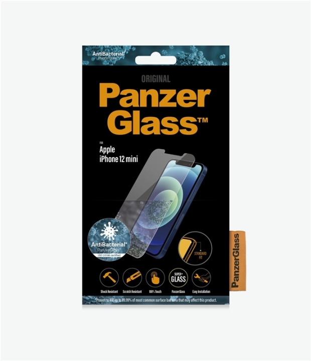 PanzerGlass 2707 Genomskinligt skärmskydd till iPhone 12 mini 1 styck i gruppen SMARTPHONE & SURFPLATTOR / Mobilskydd / Apple / iPhone 12 Mini / Skärmskydd hos TP E-commerce Nordic AB (A15499)