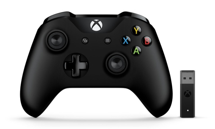 Microsoft Xbox Controller + Wireless Adapter Svart Spelplatta PC, Xbox One i gruppen HEMELEKTRONIK / Spelkonsoler & Tillbehör / Xbox One / Tillbehör hos TP E-commerce Nordic AB (A15516)