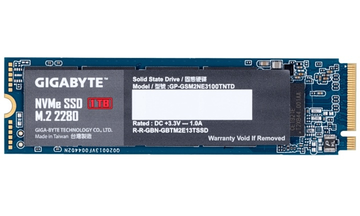 Gigabyte GP-GSM2NE3100TNTD SSD-hårddisk M.2 1000 GB PCI Express 3.0 NVMe i gruppen DATORER & KRINGUTRUSTNING / Datorkomponenter / Hårddiskar / SSD hos TP E-commerce Nordic AB (A15523)