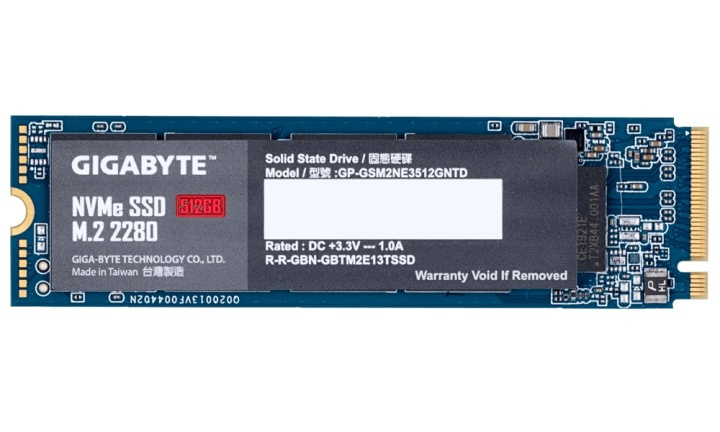 Gigabyte GP-GSM2NE3512GNTD SSD-hårddisk M.2 512 GB PCI Express 3.0 NVMe i gruppen DATORER & KRINGUTRUSTNING / Datorkomponenter / Hårddiskar / SSD hos TP E-commerce Nordic AB (A15528)