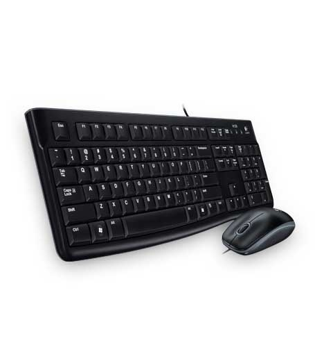 Logitech MK120 tangentbord USB QWERTY Nordiska språk Svart i gruppen DATORER & KRINGUTRUSTNING / Möss & Tangentbord / Tangentbord / Trådbundna hos TP E-commerce Nordic AB (A15625)