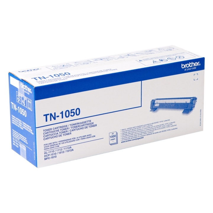 Brother TN-1050 Tonerkassett 1 styck Original Svart i gruppen DATORER & KRINGUTRUSTNING / Skrivare & Tillbehör / Bläck & Toner / Toner / Brother hos TP E-commerce Nordic AB (A15678)