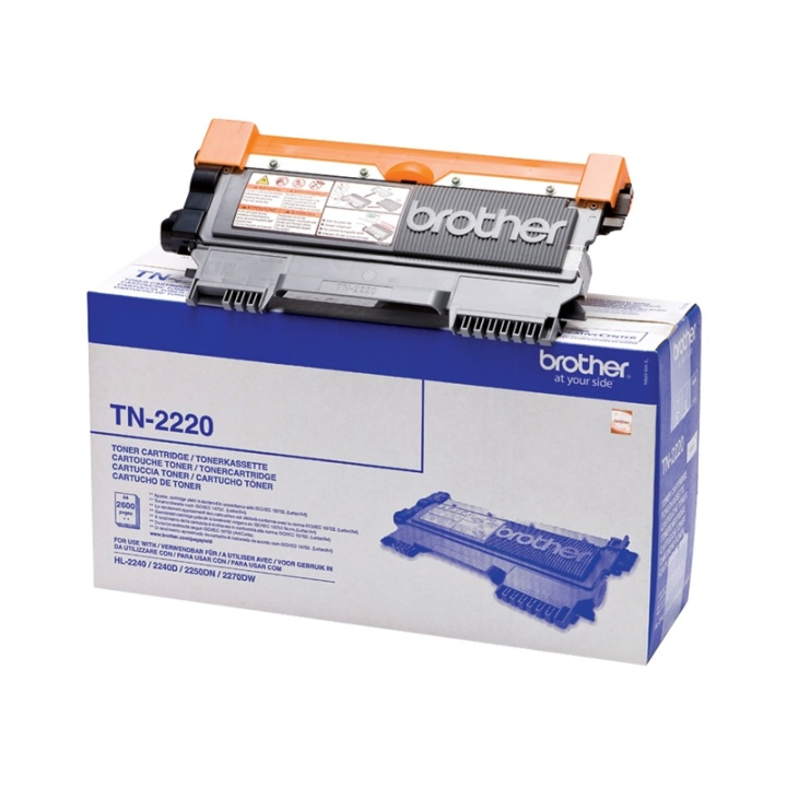 Brother TN-2220 Tonerkassett 1 styck Original Svart i gruppen DATORER & KRINGUTRUSTNING / Skrivare & Tillbehör / Bläck & Toner / Toner / Brother hos TP E-commerce Nordic AB (A15687)