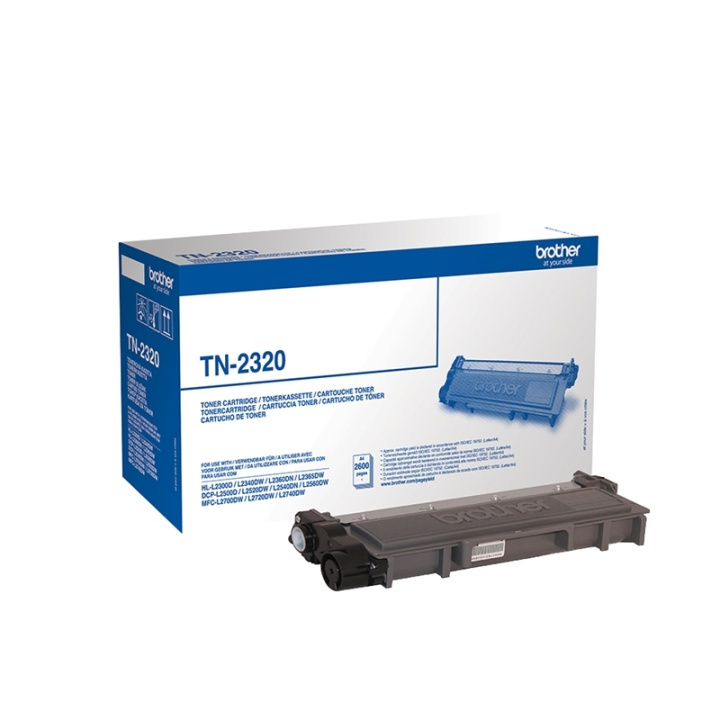 Brother TN-2320 Tonerkassett 1 styck Original Svart i gruppen DATORER & KRINGUTRUSTNING / Skrivare & Tillbehör / Bläck & Toner / Toner / Brother hos TP E-commerce Nordic AB (A15693)