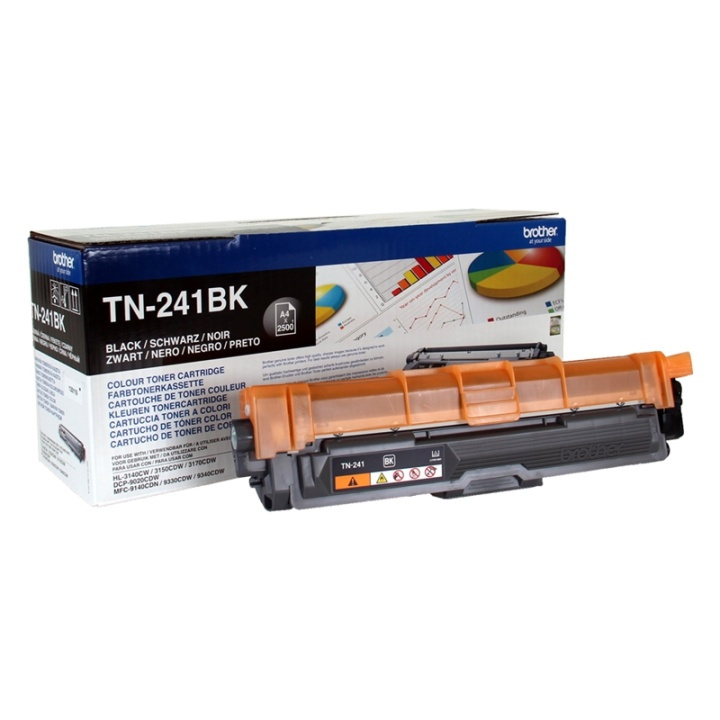 Brother TN-241BK Tonerkassett 1 styck Original Svart i gruppen DATORER & KRINGUTRUSTNING / Skrivare & Tillbehör / Bläck & Toner / Toner / Brother hos TP E-commerce Nordic AB (A15695)