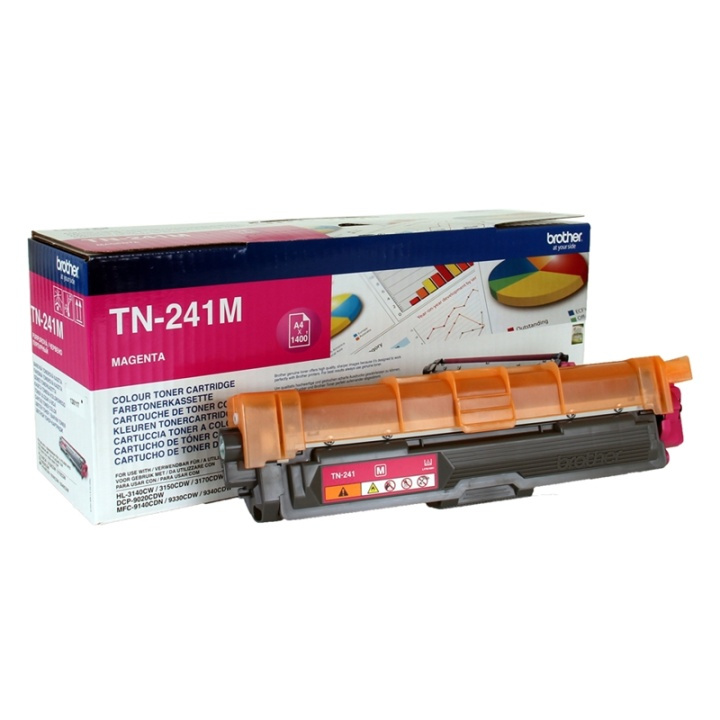 Brother TN-241M Tonerkassett 1 styck Original Magenta i gruppen DATORER & KRINGUTRUSTNING / Skrivare & Tillbehör / Bläck & Toner / Toner / Brother hos TP E-commerce Nordic AB (A15697)