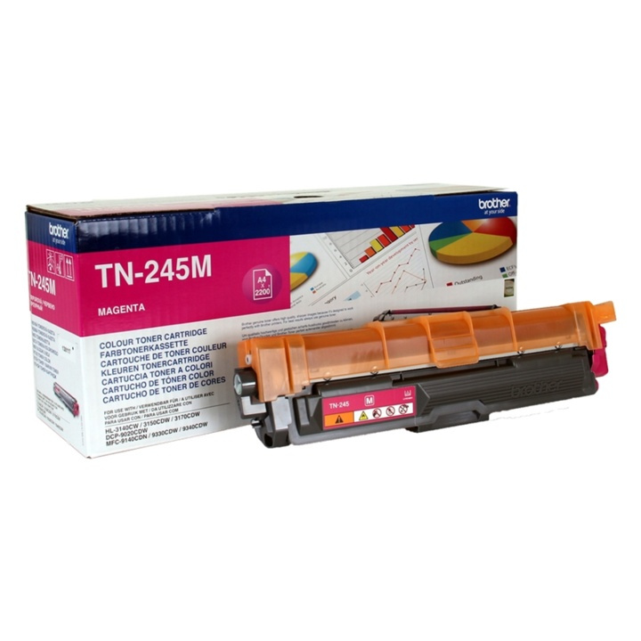 Brother TN-245M Tonerkassett 1 styck Original Magenta i gruppen DATORER & KRINGUTRUSTNING / Skrivare & Tillbehör / Bläck & Toner / Toner / Brother hos TP E-commerce Nordic AB (A15705)