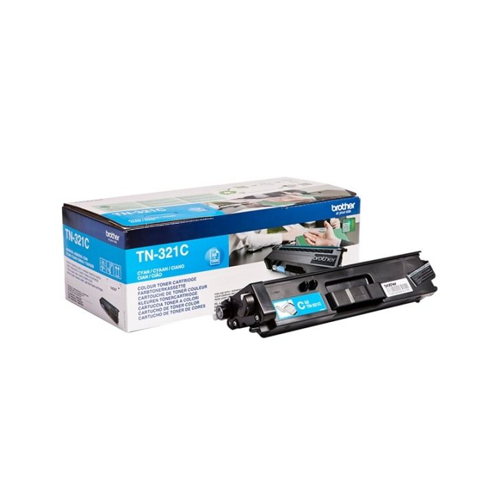 Brother TN-321C Tonerkassett 1 styck Original Cyan i gruppen DATORER & KRINGUTRUSTNING / Skrivare & Tillbehör / Bläck & Toner / Toner / Brother hos TP E-commerce Nordic AB (A15717)