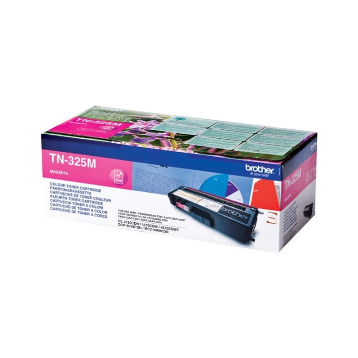 Brother TN-325M Tonerkassett 1 styck Original Magenta i gruppen DATORER & KRINGUTRUSTNING / Skrivare & Tillbehör / Bläck & Toner / Toner / Brother hos TP E-commerce Nordic AB (A15721)