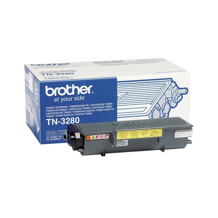 Brother TN-3280 Tonerkassett 1 styck Original Svart i gruppen DATORER & KRINGUTRUSTNING / Skrivare & Tillbehör / Bläck & Toner / Toner / Brother hos TP E-commerce Nordic AB (A15723)