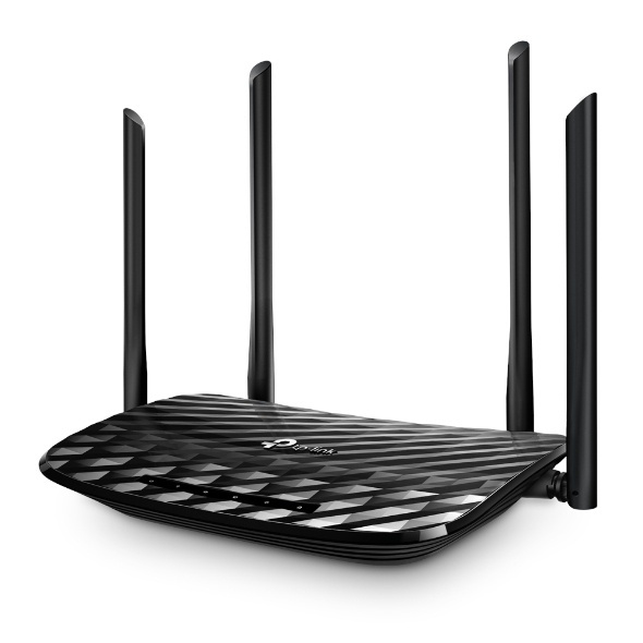 TP-LINK Archer C6 trådlös router Dual-band (2,4 GHz / 5 GHz) Svart i gruppen DATORER & KRINGUTRUSTNING / Nätverk / Routrar / 450-5400 Mbit/s hos TP E-commerce Nordic AB (A15917)