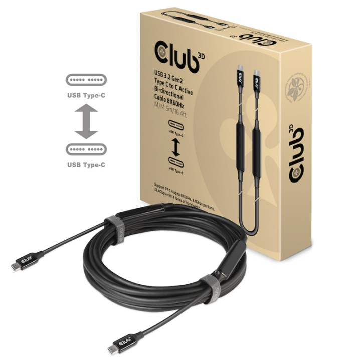 CLUB3D CAC-1535 USB-kablar 5 m USB 3.2 Gen 2 (3.1 Gen 2) USB C Svart i gruppen DATORER & KRINGUTRUSTNING / Datorkablar / USB-kablar / USB-C hos TP E-commerce Nordic AB (A15948)