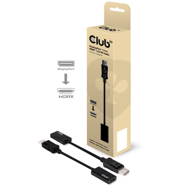 CLUB3D DisplayPort1.1 to HDMI1.4 VR Ready Passive Adapter i gruppen DATORER & KRINGUTRUSTNING / Datorkablar / DisplayPort / Adaptrar hos TP E-commerce Nordic AB (A15978)