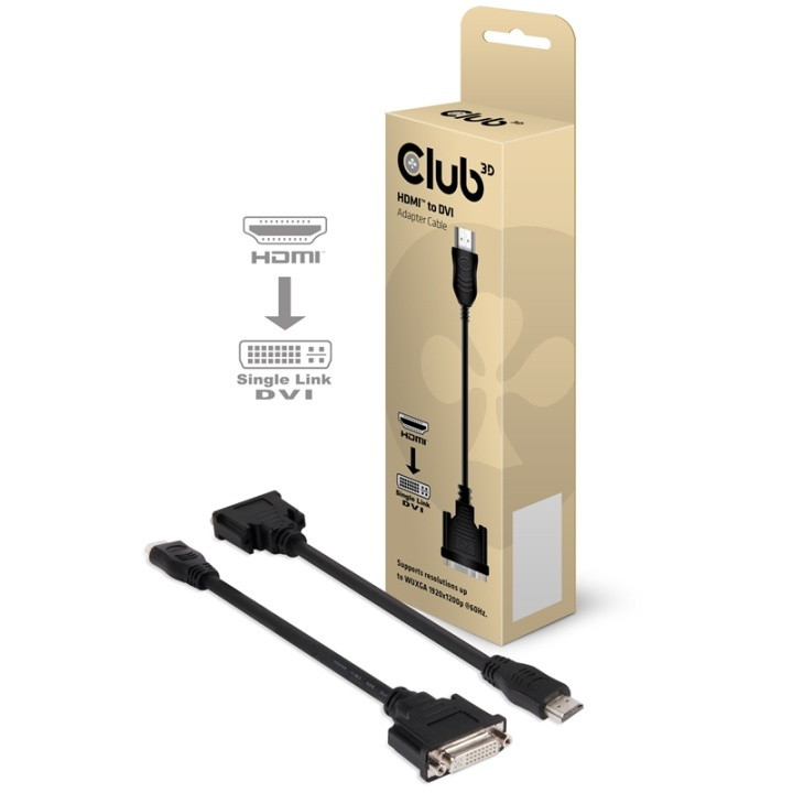 CLUB3D HDMI to DVI Single Link Passive Adapter i gruppen DATORER & KRINGUTRUSTNING / Datorkablar / DVI / Adaptrar hos TP E-commerce Nordic AB (A15981)