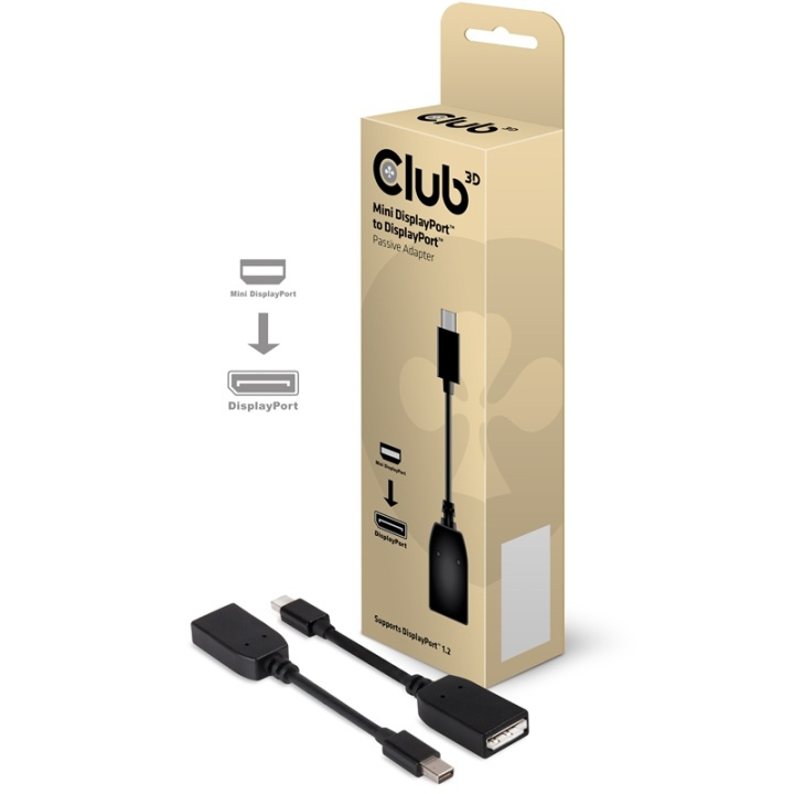 CLUB3D Mini DisplayPort to DisplayPort 1.2 Adapter Cable i gruppen DATORER & KRINGUTRUSTNING / Datorkablar / DisplayPort / Adaptrar hos TP E-commerce Nordic AB (A15982)