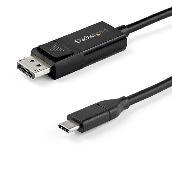 StarTech.com 2 m USB-C till DisplayPort 1.4-kabel - dubbelriktad i gruppen DATORER & KRINGUTRUSTNING / Datorkablar / DisplayPort / Kablar hos TP E-commerce Nordic AB (A15992)