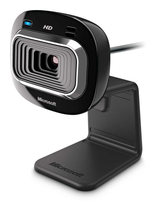 Microsoft LifeCam HD-3000 webbkameror 1 MP 1280 x 720 pixlar USB 2.0 Svart i gruppen DATORER & KRINGUTRUSTNING / Datortillbehör / Webbkameror hos TP E-commerce Nordic AB (A16099)