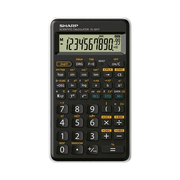 Sharp Kalkylator EL501TBWH i gruppen HEM, HUSHÅLL & TRÄDGÅRD / Kontorsmaterial / På skrivbordet hos TP E-commerce Nordic AB (A16325)