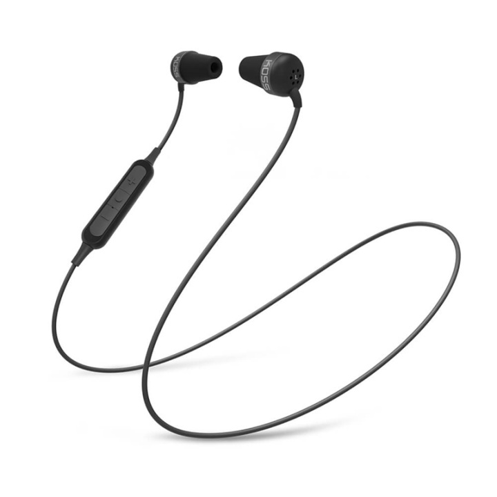 KOSS Hörlur In-Ear The Plug BT Svart i gruppen HEMELEKTRONIK / Ljud & Bild / Hörlurar & Tillbehör / Hörlurar hos TP E-commerce Nordic AB (A16415)