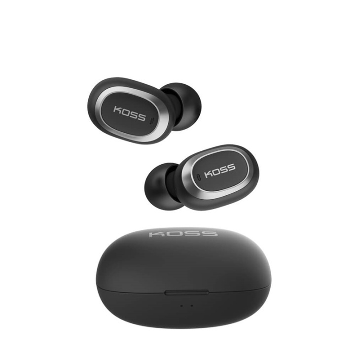 KOSS Hörlur In-Ear TWS250i Trådlös True Wireless Mic Svart i gruppen HEMELEKTRONIK / Ljud & Bild / Hörlurar & Tillbehör / Hörlurar hos TP E-commerce Nordic AB (A16421)