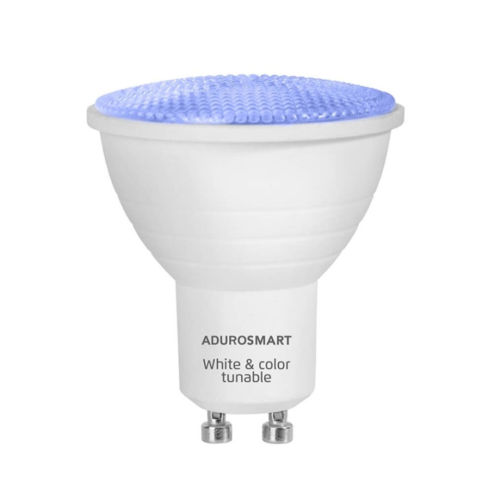 ADUROSMART Lampa GU10 RGBW Dimbar Zigbee i gruppen HEM, HUSHÅLL & TRÄDGÅRD / Smarta hem / Smart belysning hos TP E-commerce Nordic AB (A16509)