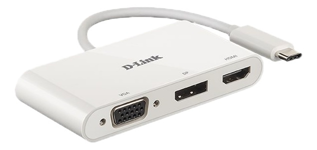 3-in-1 USB-C to HDMI/VGA/DisplayPort Adapter i gruppen DATORER & KRINGUTRUSTNING / Datortillbehör / USB-hubbar hos TP E-commerce Nordic AB (A16577)