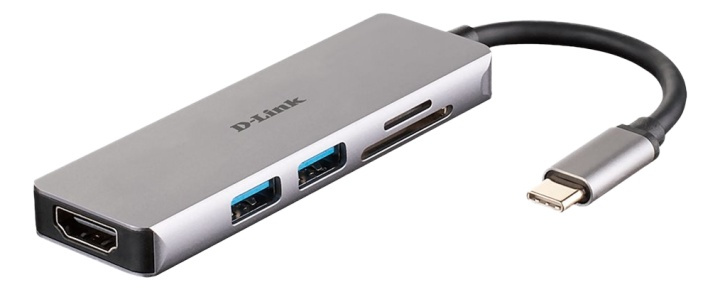 5-in-1 USB-C Hub with HDMI and SD/microSD Card Reader i gruppen DATORER & KRINGUTRUSTNING / Bärbara datorer & tillbehör / Dockningsstation hos TP E-commerce Nordic AB (A16578)