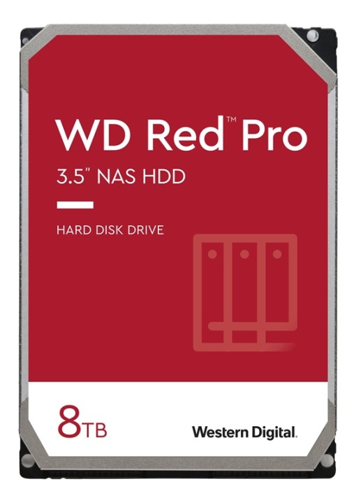 Western Digital 8TB Red Pro i gruppen DATORER & KRINGUTRUSTNING / Datorkomponenter / Hårddiskar / Interna 3.5 tum hos TP E-commerce Nordic AB (A16609)