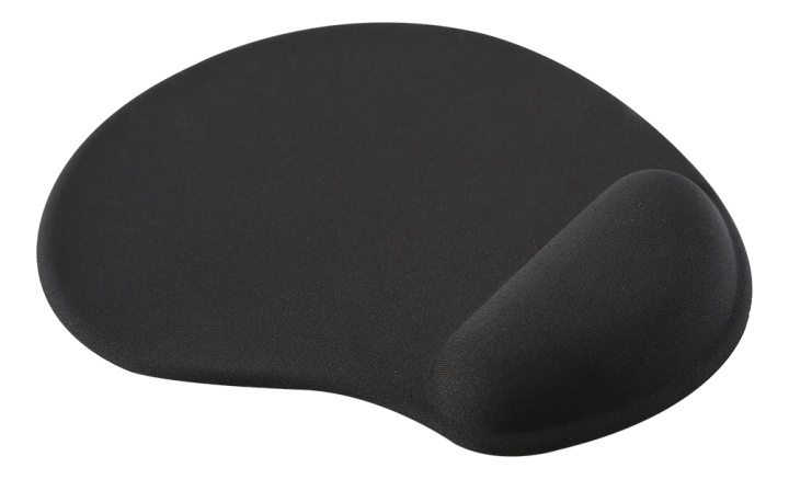DELTACO OFFICE Ergonomic mouse pad with gel, black i gruppen DATORER & KRINGUTRUSTNING / Möss & Tangentbord / Handledsstöd hos TP E-commerce Nordic AB (A16645)