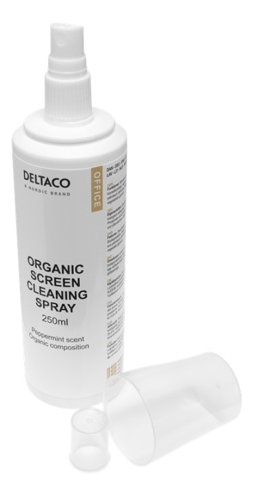 DELTACO Office Organic LCD Cleaning spray 250ml i gruppen DATORER & KRINGUTRUSTNING / Datortillbehör / Rengöring hos TP E-commerce Nordic AB (A16649)