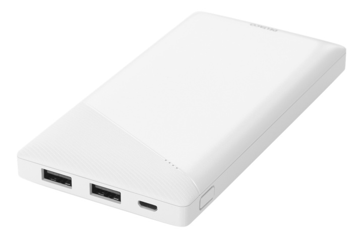 DELTACO power bank 10 000 mAh, 2x USB-A, Micro USB, safety features i gruppen SMARTPHONE & SURFPLATTOR / Laddare & Kablar / Powerbanks hos TP E-commerce Nordic AB (A16661)