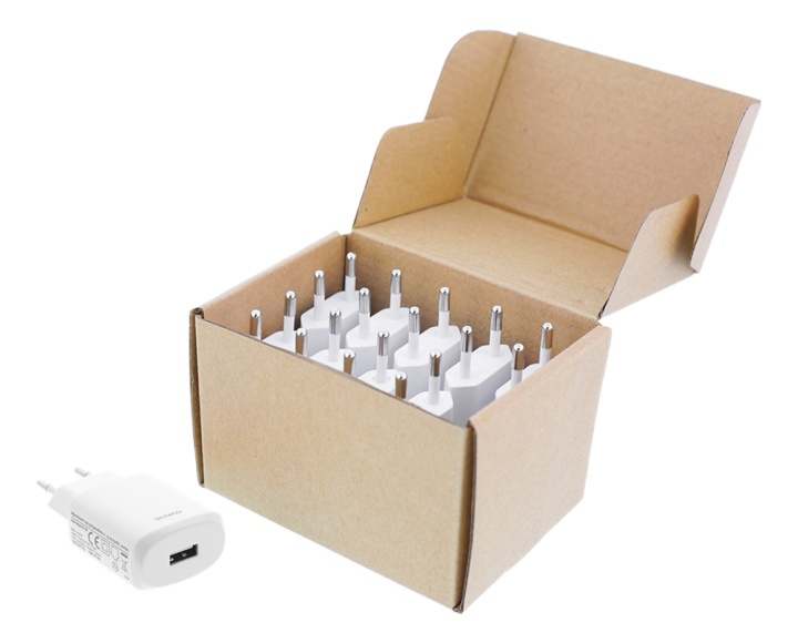 DELTACO USB wall charger, 2,4 A, 10 pcs, bulk i gruppen SMARTPHONE & SURFPLATTOR / Laddare & Kablar / Väggladdare / Väggladdare USB hos TP E-commerce Nordic AB (A16669)