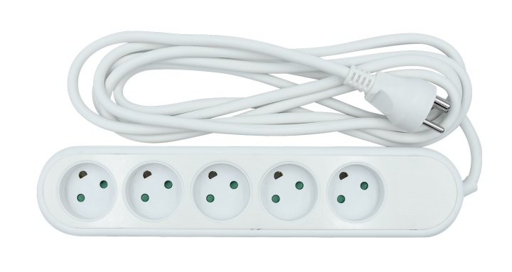 Nordic Quality Power 5-way socket grounded (D),3m i gruppen HEM, HUSHÅLL & TRÄDGÅRD / El & Belysning / Grenuttag hos TP E-commerce Nordic AB (A16728)