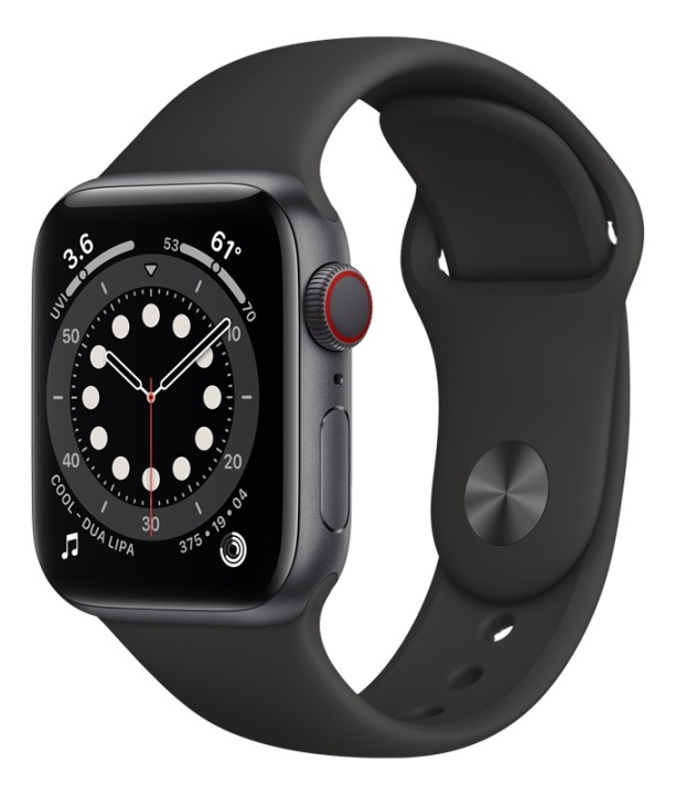 Apple Watch Series 6 GPS + LTE 40mm Space Gray AL i gruppen SMARTPHONE & SURFPLATTOR / Träning, hem & fritid / Apple Watch & tillbehör / Apple Watch hos TP E-commerce Nordic AB (A16758)