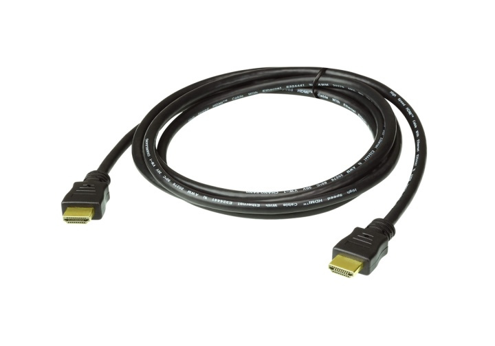 ATEN 1M HDMI 2.0 Cable M/M 30AWG Gold Black i gruppen HEMELEKTRONIK / Kablar & Adaptrar / HDMI / Kablar hos TP E-commerce Nordic AB (A16819)