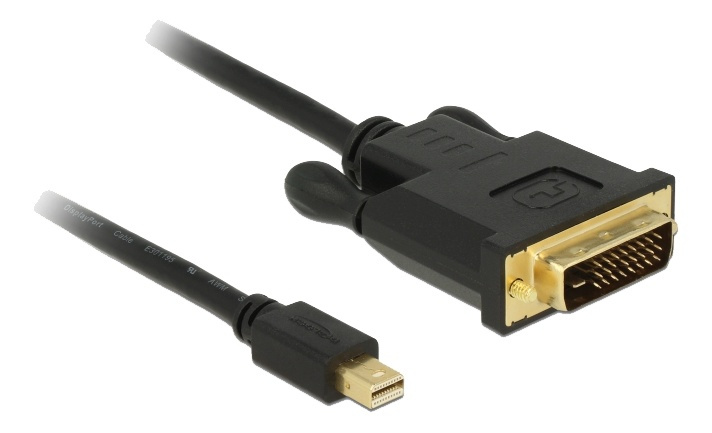 Delock Kabel mini DisplayPort 1.1 Stecker > DVI 24+1 Stecker 2 m i gruppen DATORER & KRINGUTRUSTNING / Datorkablar / DisplayPort / Kablar hos TP E-commerce Nordic AB (A16822)