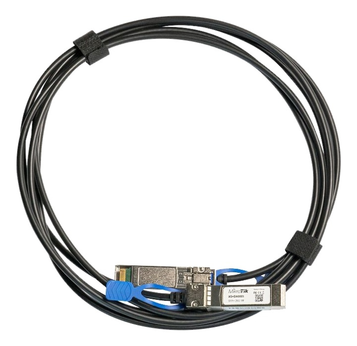 MikroTik XS+DA0001 SFP/SFP+/SFP28 direct attach cable 1m i gruppen DATORER & KRINGUTRUSTNING / Datorkablar / Nätverkskablar / Fiberkablage hos TP E-commerce Nordic AB (A16827)