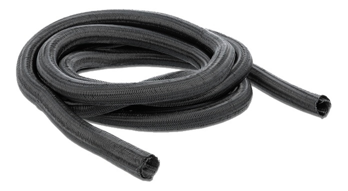 Delock Braided Sleeving self-closing 5 m x 19 mm black i gruppen HEMELEKTRONIK / Kablar & Adaptrar / Kabelhantering hos TP E-commerce Nordic AB (A16840)