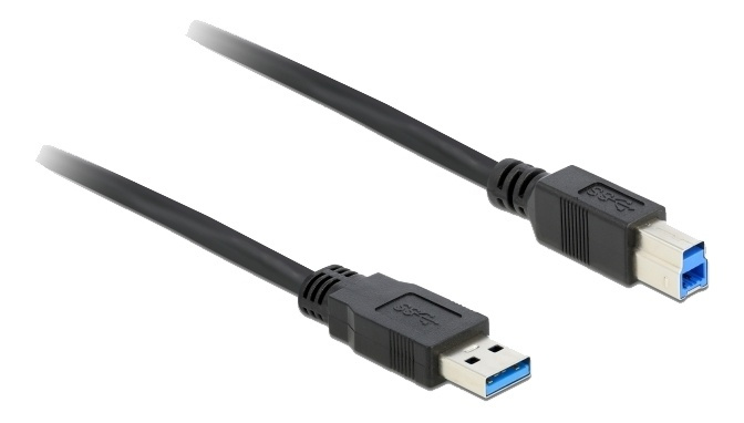 Delock Cable USB 3.0 Type-A male > USB 3.0 Type-B male 0.5 m black i gruppen DATORER & KRINGUTRUSTNING / Datorkablar / USB-kablar / USB-A / Kablar hos TP E-commerce Nordic AB (A16848)