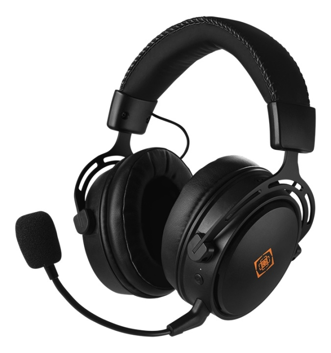 DELTACO GAMING DH410 Wireless gaming headset, black i gruppen DATORER & KRINGUTRUSTNING / Gaming / Headset hos TP E-commerce Nordic AB (A16895)