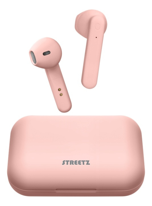 STREETZ True Wireless Stereo hörlurar, semi-in-ear, pink i gruppen HEMELEKTRONIK / Ljud & Bild / Hörlurar & Tillbehör / Hörlurar hos TP E-commerce Nordic AB (A16945)