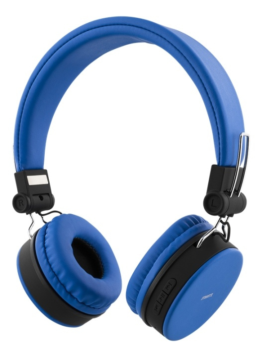 STREETZ Vikbart on-ear BT headset, 3.5 mm, blå i gruppen HEMELEKTRONIK / Ljud & Bild / Hörlurar & Tillbehör / Hörlurar hos TP E-commerce Nordic AB (A16952)