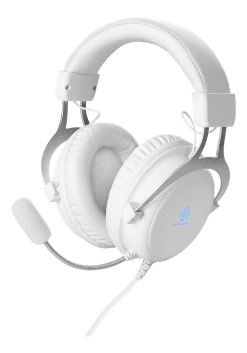 WHITE LINE WH85 Stereo gaming headset, 57mm drivers, white i gruppen DATORER & KRINGUTRUSTNING / Gaming / Headset hos TP E-commerce Nordic AB (A16958)