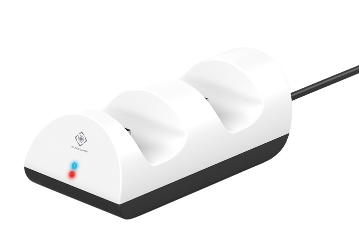 DELTACO GAMING Playstation 5 charging station for dual controllers i gruppen HEMELEKTRONIK / Spelkonsoler & Tillbehör / Sony PlayStation 5 / Tillbehör hos TP E-commerce Nordic AB (A16989)