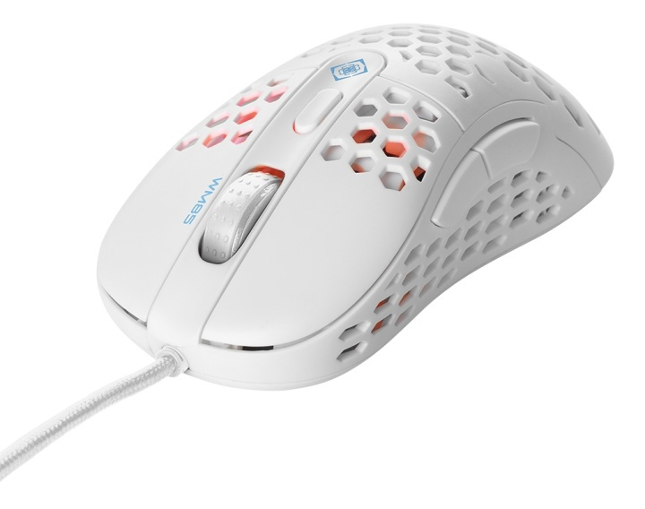 WHITE LINE WM85 Lightweight gaming mouse, white i gruppen DATORER & KRINGUTRUSTNING / Gaming / Möss hos TP E-commerce Nordic AB (A16996)