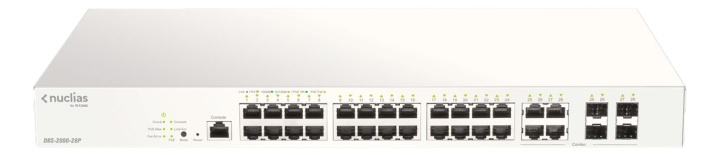 28-Port Gigabit PoE+ Nuclias Smart Managed Switch including 4x 1G Com i gruppen DATORER & KRINGUTRUSTNING / Nätverk / Switchar hos TP E-commerce Nordic AB (A17066)