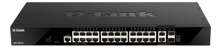 D-Link 24 ports GE + 2 10GE ports + 2 SFP+ Smart Managed Switch i gruppen DATORER & KRINGUTRUSTNING / Nätverk / Switchar / 10/100/1000Mbps hos TP E-commerce Nordic AB (A17074)